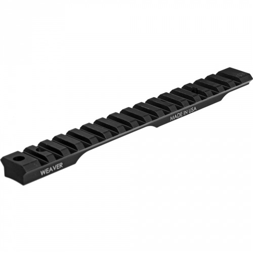 Enjoy optical superiority with our Tactical Multi-Slot Bases. These Picatinny bases are designed for specific models of firearms and provide an additional 1 inch of forward length for more mounting options. Manufactured from 6061-T6 aluminum and protected by a matte, Type III hard coat anodized finish, these multi-slot bases are compatible with Picatinny or Weaver style rings.  Available with 20 MOA cant for extended range optic adjustment as well as standard zero cant.

Compatible with Picatinny and Weaver style rings
Aircraft-grade 6061-T6 aluminum with Type-III hard coat anodized finish
Provides additional 1-inch of forward length for more mounting options
Made in America