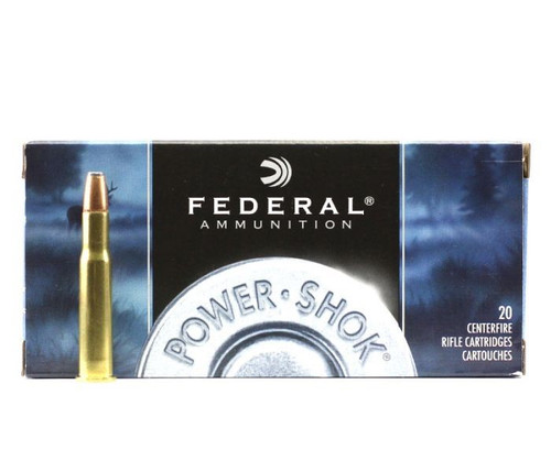 Federal Power-Shok

When hunting the woods and clearings, you need a bullet that handles any situation. Power-Shok provides you with consistent and proven performance without a high-dollar price tag. It’s an great all-around choice for medium to large-game. Find good quality, standard bullets in a variety of calibers, including less popular calibers.

Features:

Consistent, proven performance
Load and bullet designs for everything from varmints to big game
Affordably priced
Specifications:

Caliber: .30-30 Winchester
Weight: 150 Grain
Bullet Style: Soft Point, Flat Nose
Casing: Brass
Muzzle Velocity: 2390 fps
Muzzle Energy: 1902 ft. lbs.
Part #: 3030A