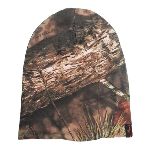 HQ Outfitters Reversible Ha/Beanie - Blaze Orange & Mossy Oak Breakup Country Camo