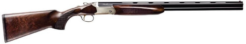 Specifications:

Gauge:  28

Stocks:  Select walnut, oil finish

Receiver:  Steel

Barrel finish:  Matte blueing

Trigger:  Mechanical, gold

Ejection:  Auto ejectors

Safety:  Auto

Chokes:  MC-5

Sights:  Vent rib, fibre optic sight

Barrel length:  26"
