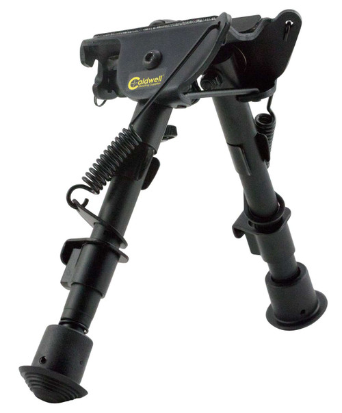 The Caldwell XLA Bipods provide a stable shooting support that conveniently attaches to almost any firearm with a sling swivel stud. XLA bipods solidly clamp to the swivel stud of the firearm and remain firmly in place without swiveling or twisting while shooting. The lightweight aluminum design adds minimal weight and deploys quickly, with legs that instantly spring out to the shooting position with the touch of a button. The legs are notched for easy indexing to a specific height. There is a connection point for sling attachment and multi section legs that collapse forward allowing for convenient carry of the firearm.

Lightweight aluminum design
Legs that instantly spring out to the shooting position with the touch of a button
Legs collapse forward for transport
Durable rubber feet provide enhanced stability
Padded base protects firearm fore-end