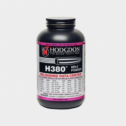 H380 was an unnamed spherical rifle propellant when the late Bruce Hodgdon first used it. When a 38.0 grain charge behind a 52 grain bullet gave one hole groups from his 22 caliber wildcat (now called the 22-250), he appropriately named the powder H380. H380 is also a superb performer in the 220 Swift, 243, 257 Roberts and other fine varmint cartridges.