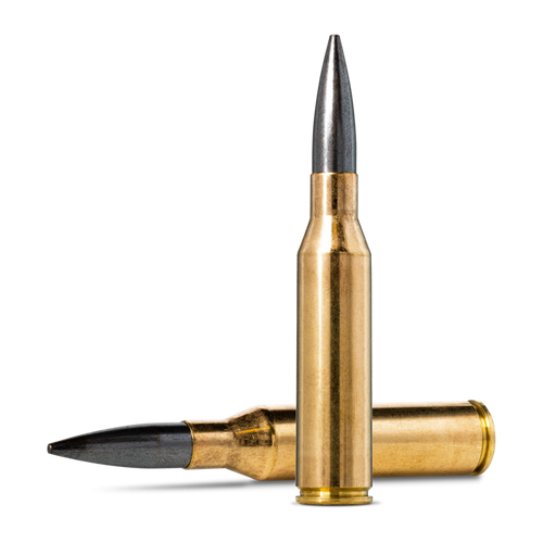 Features
Norma 338 NORMA MAG. 300grain HPBT (20) Diamond Line Jimmie Sloan was given a clean slate to design the "ideal" .338 cartridge for shooting a 300 gr Sierra Match King bullet with the best accuracy and highest possible velocity within a maximum loaded cartridge length of 93,5 mm (3.68"). The result is the .338 Norma Magnum.

Model:	20185012
Manufacturer:	Norma
