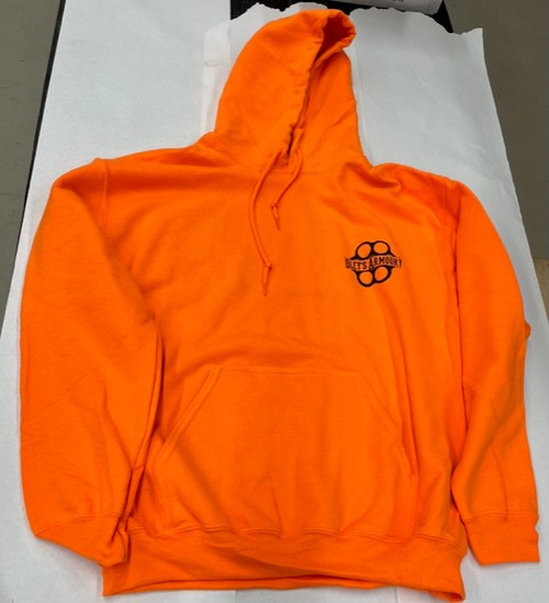Oley's Armoury Hoodie Med - Blaze Orange *SMALL LOGO ON FRONT AND HOOD ONLY*