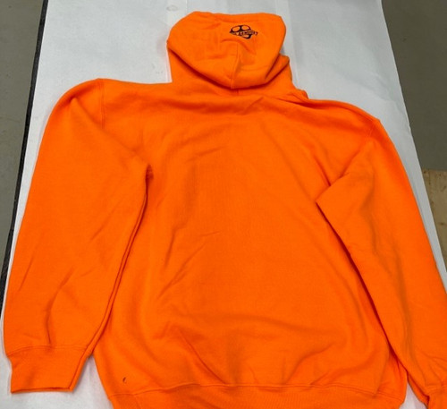 Oley's Armoury Hoodie Large - Blaze Orange *SMALL LOGO ON FRONT AND HOOD ONLY*