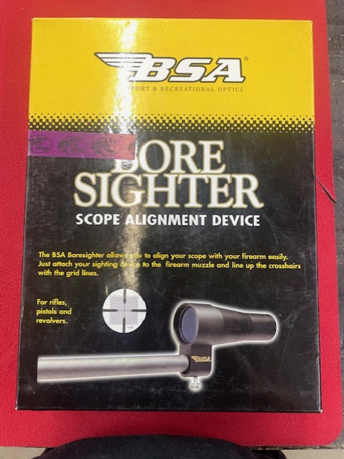 Used BSA Bore Sighter Scope Alignment in Hard Case