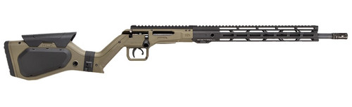 Hera Arms H6 Bolt Action Rifle

Our H6 Version 1.1. The HERA H6 repeating rifle is the result of several years of development to adapt a side-loading system to our H7 base. The result is one of the most modern and easy-to-handle hunting and sporting rifles of today in caliber .223 REM or 300 BLK. Thanks to the modular M-Lok forend, it is perfect for the hide or for mounting a bipod/target tripod and is also compatible with all forends of the AR15 series manufactured by HERA GmbH, which ensures high modularity and compatibility. This means, among other things, that handguns with genuine leather wrapping can be used, which further increases the grip.

The H6 has a folding stock adapter as standard for compact and space-saving transport. The Hera H6 also has a polymer cheek rest and a 10-round magazine from our own production. To further increase functionality, a folding stock adapter can be purchased as an accessory to fold down the buttstock by 180 degrees. The H6 is also perfect for mounting the HERA LINK system to accommodate silencers from various manufacturers.

The H6 system also has a Picatinny rail mounted on the system housing and an A2 compensator. The H6 is available in black, sand and olive green.

Production:

With the exception of the trigger, all components are manufactured in Germany at the HERA location in Lower Franconia/Bavaria. Here we can achieve short production times, continuous quality management in-house and cross-departmental cooperation. As with our other products, we rely on uncompromising quality made in Germany.

System:

The H6 system has a steel system housing, a one-piece receiver and a laser-welded bolt handle. Our closure has a force-controlled T-extractor which enables both safe extraction and maximum contact surfaces for the locking lugs. The security concept of a mini system was implemented without compromise in all areas. Despite the steel construction, the additional weight was limited to approx. 200 grams. In addition, the final version of the H6 has a screwed barrel, which ensures both an extremely rigid connection and enables repeatable adjustment of the breech distances. In conjunction with the positively and non-positively mounted Picatinny rail, this results in a maximum level of rigidity which is reflected in the high level of precision that corresponds to the weapon.

Trigger:

We are pleased to be able to win over the company RECKNAGEL, one of the most renowned companies in the weapons industry on the German market, to produce one of the core components for our trigger. The RECKNAGEL company can look back on many years of experience in the development and production of high-precision triggers for various systems. The optimized H6 trigger has a safety that can be operated with the trigger finger and is probably one of the best standard triggers that can be installed, both technically and qualitatively. All extractors for our H6 system are manufactured by RECKNAGEL at their Bergrheinfeld location.
Specifications:

Caliber: .223 Remington
Action: Bolt Action
Barrel Length: 18"
Twist Rate: 1/9
Muzzle Thread: 1/2 x 28 TPI
Muzzle Device: A2
Shock System: HERA H6
Total Length: 39.75"
Weight: 6 lbs
Colour: Olive Drab Green
Part #: 24.03