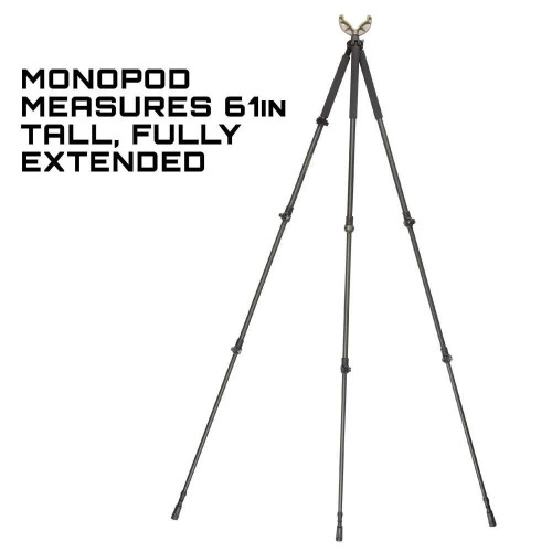 Allen Axial Shooting Stick, Tripod/Bipod/Monopod 61" Max Height