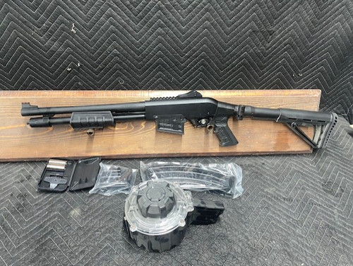 Used Canuck Recon 2 12 Gauge 3" 15" w/1x2rnd Mag, 1x10rnd Mag, 20 rnd Drum Mag & Chokes *Shot 2 Boxes of Ammo*