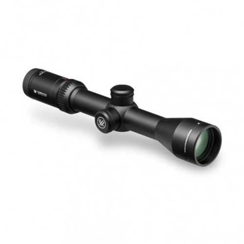 Vortex Viper HS riflescopes offer hunters and shooters an array of features sure to be well received. The advanced optical system, highlighted with a 4x zoom range, provides magnification versatility. A forgiving eye box with increased eye relief gets shooters on target quickly and easily. Built on an ultra-strong 30mm one-piece machined aluminum tube, the Viper HS delivers increased windage and elevation travel for optimal adjustment.


SKU VT-VHS-4303
Magnification 2.5 – 10
Objective Lens Diameter 44 mm
Eye Relief 4.0 inches
Field of View 47–10.9 feet/100 yards
Tube Size 30 mm
Turret Style Capped
Adjustment Graduation 1/4 MOA
Travel per Rotation 12 MOA
Max Elevation Adjustment 86 MOA
Max Windage Adjustment 86 MOA
Parallax Setting 100 yards
Length 12 inches
Weight 16.5 ounces
Riflescope Manual (.pdf) Download PDF
Reticle Manual (.pdf) Download PDF
Included in the Box
Protective lens caps
4-inch sunshade
Lens cloth
VIP Unconditional Lifetime Warranty
Viper HS Dimensions
Lengths
L1 L2 L3 L4 L5 L6
12.0 2.07 2.08 5.47 2.90 3.6
Heights
H1 H2
2.03 1.65
Dimensions measured in inches.

Optical Features
XD Lens Elements Extra-low dispersion (XD) glass increases resolution and colour fidelity, resulting in crisp, sharp images.
XR Fully Multi-Coated Proprietary coatings increase light transmission with multiple anti-reflective coatings on all air-to-glass surfaces.
Second Focal Plane Reticle Scale of reticle maintains the same ideally-sized appearance. Listed reticle subtensions used for estimating range, holdover and wind drift correction are accurate at the highest magnification.
Construction Features
Tube Size 30 mm diameter.
Single-Piece Tube Maximizes alignment for improved accuracy and optimum visual performance, as well as ensures strength and waterproofness.
Aircraft-Grade Aluminum Constructed from a solid block of aircraft-grade aluminum for strength and rigidity.
Waterproof O-ring seals prevent moisture, dust and debris from penetrating the riflescope for reliable performance in all environments.
Fogproof Argon gas purging prevents internal fogging over a wide range of temperatures.
Shockproof Rugged construction withstands recoil and impact.
Hard Anodized Finish Highly durable low-glare matte finish helps camouflage the shooter's position.
ArmorTek Ultra-hard, scratch-resistant coating protects exterior lenses from scratches, oil and dirt.
Capped Reset Turrets Allow quick re-indexing of the turret (no tool needed) to zero after sighting in the riflescope. Caps provide external protection for turret.
Internal Mechanism Design Features
Precision-Force Spring System Uses premium components in the erector-spring system to ensure maximum repeatability and ease of adjustment.
Precision-Glide Erector System Uses premium components in the zoom lens mechanism to ensure smooth magnification changes under the harshest conditions.
Convenience Features
MAG-View Fiber Optic Provides a highly visible reference point for the magnification setting.
Fast Focus Eyepiece Allows quick and easy reticle focusing.