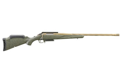 Generation II Predator models feature a durable, Burnt Bronze Cerakote barreled action and an attractive green stock textured with black and bronze splatter for excellent grip and control in the field. The longer 22" medium contour, cold hammer-forged barrel features deep spiral fluting on most models, improving the balance of the rifle without sacrificing rigidity or accuracy. The threaded muzzle features a factory-installed radial muzzle brake. 
Specifications
• Caliber:  243 Win
• Stock: Green Splatter Gen II American
• Barrel Fluting:  Spiral
• Barrel:  Length 22"
• Barrel Finish:  Burnt Bronze Cerakote
• Thread Pattern:  5/8"-24
• Capacity:  3
• Magazine Type:  AI-Style
• Sights:  None-Picatinny Scope Base
• Material:  Alloy Steel
• Weight:  6.7 lb.
• Twist:  1:9" RH
• Overall Length:  43.25"
• Length of Pull:  12" - 13.75"
• Grooves:  5 Generation II Predator models feature a durable, Burnt Bronze Cerakote barreled action and an attractive green stock textured with black and bronze splatter for excellent grip and control in the field. The longer 22" medium contour, cold hammer-forged barrel features deep spiral fluting on most models, improving the balance of the rifle without sacrificing rigidity or accuracy. The threaded muzzle features a factory-installed radial muzzle brake. 
Specifications
• Caliber:  243 Win
• Stock: Green Splatter Gen II American
• Barrel Fluting:  Spiral
• Barrel:  Length 22"
• Barrel Finish:  Burnt Bronze Cerakote
• Thread Pattern:  5/8"-24
• Capacity:  3
• Magazine Type:  AI-Style
• Sights:  None-Picatinny Scope Base
• Material:  Alloy Steel
• Weight:  6.7 lb.
• Twist:  1:9" RH
• Overall Length:  43.25"
• Length of Pull:  12" - 13.75"
• Grooves:  5