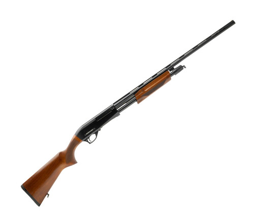 Federation Firearms SP-410 Pump Shotgun

A lightweight, reliable pump‑action shotgun built for compact utility and easy handling. The SP‑410 blends a traditional field‑style profile with classic walnut furniture for low maintenance and all‑weather durability — an excellent choice for small‑game hunting, pest control, or as a handy truck/home gun.

The SP‑410 offers an approachable, low‑recoil platform in a compact, weatherproof package. Its walnut stock keeps weight reasonable while providing a timeless look and durable finish, and the 26" barrel provides a good balance of accuracy and maneuverability for field use.

Specifications:

Gauge: 410 Gauge
Chamber: 3"
Action: Pump Action
Front Sight: Fiber Optic
Barrel Length: 26"
Choke(s): C/IM/F
Stock: Walnut
Forend: Walnut
Receiver: Black Aluminum
Weight: 5.5 lbs.
Part #: FF-SP410-WAL-26