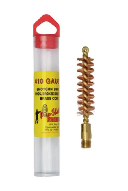 410 Gauge Shotgun Bore Brush- Oversized for Maximum Durability and Cleaning POWER!



Pro-Shot is known worldwide for our famous "Benchrest Quality" Brushes! This is the best brush available for cleaning your bore. Our bore brushes make cleaning faster & easier!!

Shotgun bore brush construction consists of a Brass Core, Over-sized Heavy Duty Bronze Bristles with extra thick fill of bristles, and a looped end. This Benchrest high quality type of construction makes it the finest brush available for shotguns.

Features:

·         Pro-Shot Bore Brush - Precision Engineered Design, Fit, & Function
·         Over-sized Superior Stiff Bristles with extra thick fill
·         Precision Shotgun #5/16-27 Threads
·        Made in USA


Brush Thread Information:  All Pro-Shot Brushes are Mfg. with American Standard Threading

·        .17 and .20 Cal. - #5-40 thread  
·         Rifle and Pistol - #8-32 thread
·         Shotgun - #5/16-27 thread