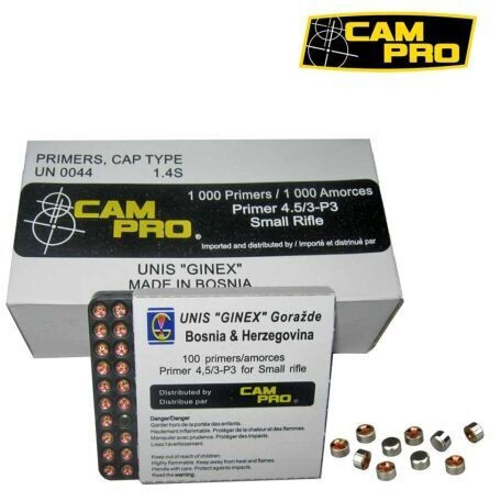 Campro Small Rifle Primers Box of 100