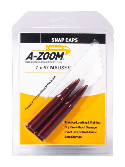 A-Zoom Snap Caps for Rifle Calibers – 2Ct

Transport your rifle safely from range to wilderness with A-Zoom Snap Caps

Release the firing pin safely and without damage on any rifle.

A-Zoom Rifle precision rifle snap caps are a perfect tool for adjusting and tuning your trigger pull. In addition, they help with offhand dry firing and smooth bolt cycling practice. Use A-Zoom Snap Caps for training new shooters on how to handle and fire a rifle. Shop Lyman today! 