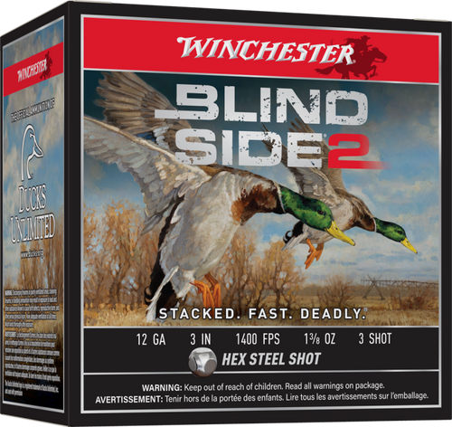 Description
Enhanced pattern performance - innovative shot and wad system optimized for better patterns and extended kill zone through various chokes, requiring chokes rated for steel shot

Advanced hex shot - uniform hexagonal shot shape increases pellet count on target, maximizing trauma and wound channels for quicker, effective kills

Increased packing density - stacked pellets allow more space for powder, resulting in higher velocity and improved performance

Reliable water protection - Drylok Super Steel system seals out water and moisture intrusion via wad and primer, ensuring water resistance and consistent performance

BETTER PATTERNS
New shot and wad system maximizes pattern performance for increased kill zone through all factory and aftermarket chokes. Choke tubes must be rated for steel shot
 
IMPROVED HEX SHOT
More consistently shaped, helps put more pellets on target for increased trauma and wound channels, resulting in fast kills
 
STACKED PELLETS
High Packing Density makes room for more powder and higher velocity
 
WATER RESISTANT
Drylok Super Steel® System seals out water and moisture infiltration through wad and primer