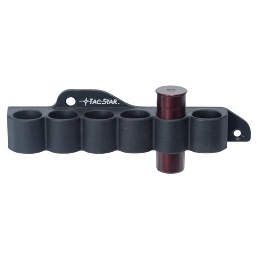 Convenient placement of shot shells for faster reloads.

TacStar's Slimline Sidesaddle line has gained a large following because of their convenient placement of shells right where you need them for a fast reload. They have now taken the Sidesaddle to the next level with their slimline version.

The Sidesaddle utilizes a non-glare, anodized aluminium backing plate material similar to their traditional Sidesaddle; however they have contoured the plate so that it takes up less space on the receiver and has fewer areas that could potentially snag.

Additionally they have changed the shell carrier itself to TacStar's proprietary flexible synthetic rubber material, which offers durability and weather resistance as well as secure shell retention. Like the backing plate, the shell carrier is also smaller in size than the traditional sidesaddle, adding to its sleek appearance.12 Gauge Only.

Order TacStar’s Slimline SideSaddle to improve reload capabilities and efficiencies for shotgun receivers. Buy now!

Features:

Sleek, slimline appearance
Strong, rigid, non-glare aluminium backing plate
Durable, flexible synthetic rubber shell carrier with secure shell retention
Reduced size and streamlined shape reduce chances of snagging
