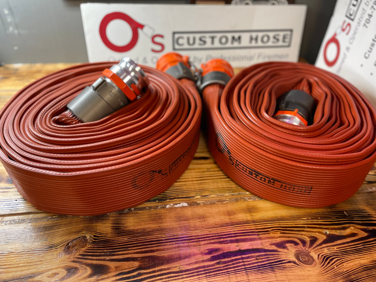 1-1/2" Rubber Custom Fire Hose @ 5ft