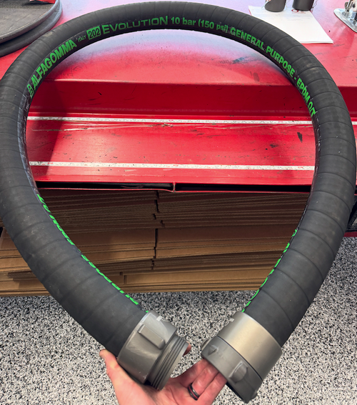 2-1/2" Custom Rubber Suction Hose @ 15ft