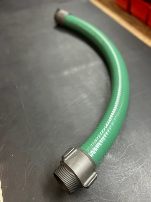 1 1/2" Custom Green Suction Hose @ 15ft