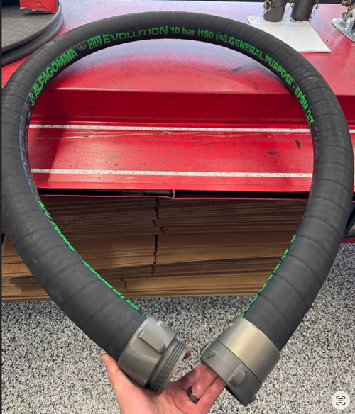 1 1/2" Custom Rubber Suction Hose @ 5ft