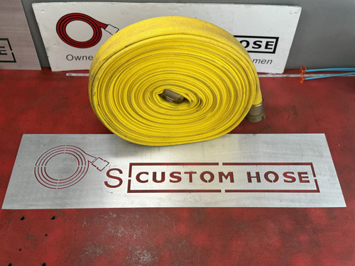 1 1/2" Yellow Single Jacket Fire Hose @ 100ft NST