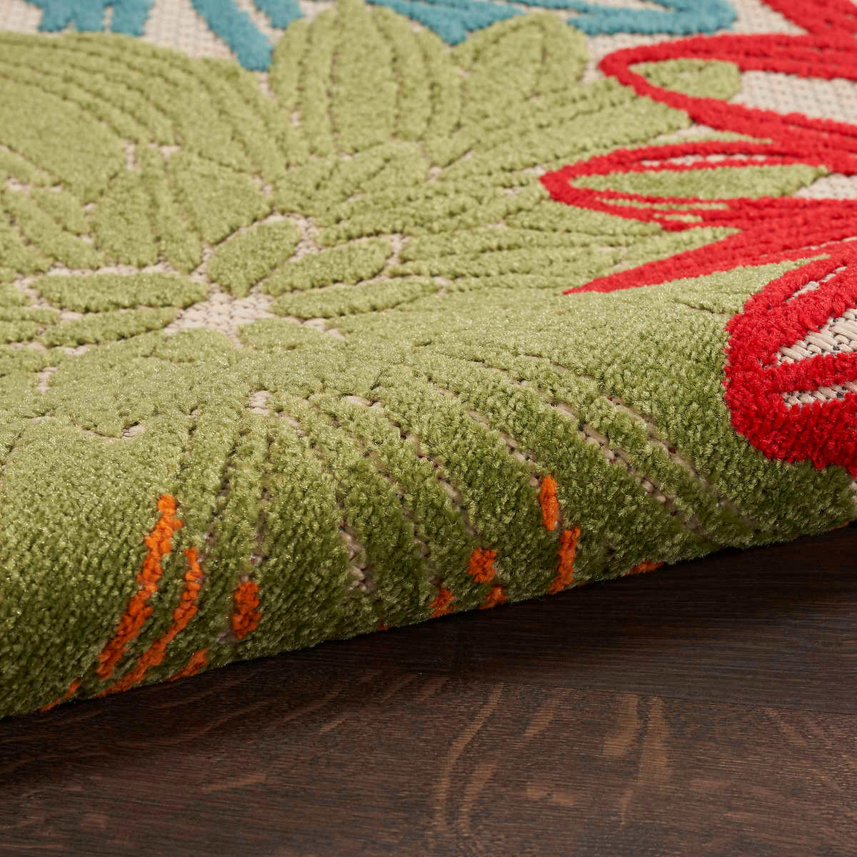 Veranda IndoorOutdoor Area Rug , Bloom 8X10 iLIKENEW