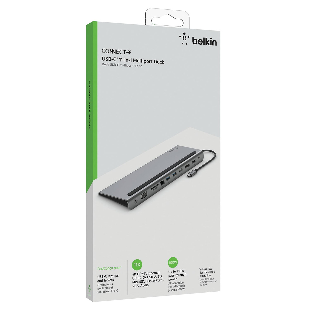 Belkin 11-in-1 USB-C ドッキングステーション Belkin - Brandclub - Belkin - 11-in-1 USB C Hub with 4K HDMI, DP