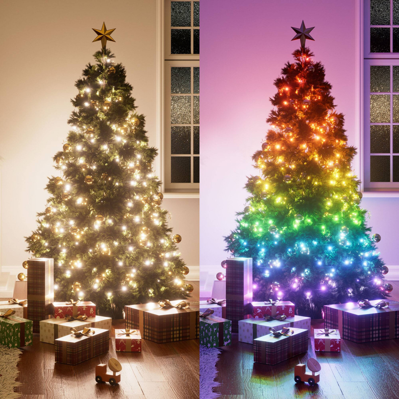 Nanoleaf - Essentials Matter 20m (65.6 ft.) Smart Holiday String Lights ...