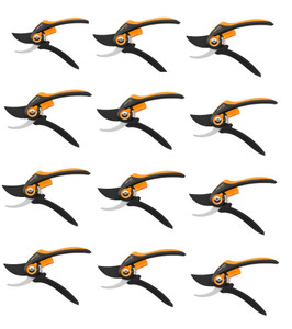 LOT of 12 Fiskars SmartFit Pruner Bypass P68, Cutting Diameter Adjustable Up to 5/8 INCH Steel Blades Non-stick Coating LOT of 12 Fiskars SmartFit Pruner Bypass P68, Cutting Diameter Adjustable Up to 5/8 INCH Steel Blades Non-stick Coating