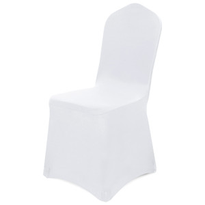 BIFENBI 100 PCS White Chair Covers for Party - Washable Removable Universal Stretch Spandex Dining Room Chair Slipcovers Protectors for Wedding Banquet Celebration Holiday Indoor/Outdoor Uses BIFENBI 100 PCS White Chair Covers for Party - Washable Removable Universal Stretch Spandex Dining Room Chair Slipcovers Protectors for Wedding Banquet Celebration Holiday Indoor/Outdoor Uses