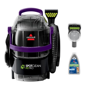 BISSELL SpotClean Pet Pro Portable Carpet Cleaner, 2458, Grapevine Purple, Black, Large BISSELL SpotClean Pet Pro Portable Carpet Cleaner, 2458, Grapevine Purple, Black, Large