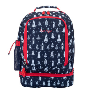 Bentgo Kids 2-in-1 Backpack & Insulated Lunch Bag - Durable 16” Backpack & Lunch Container in Unique Prints for School & Travel - Water Resistant, Padded & Large Compartments (Rocket)-1732989372 Bentgo Kids 2-in-1 Backpack & Insulated Lunch Bag - Durable 16” Backpack & Lunch Container in Unique Prints for School & Travel - Water Resistant, Padded & Large Compartments (Rocket)-1732989372