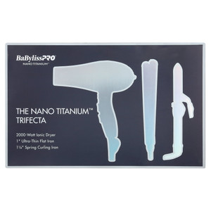 BabylissPro 1 1/4" Spring Curling Iron, 1" Ultra-Thin Flat Iron, and Ionic Dryer Trio Prep BabylissPro 1 1/4" Spring Curling Iron, 1" Ultra-Thin Flat Iron, and Ionic Dryer Trio Prep