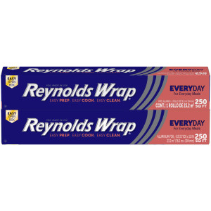 Reynolds Wrap Aluminum Foil, 12" x 83.33 yd, 2-count Reynolds Wrap Aluminum Foil, 12" x 83.33 yd, 2-count