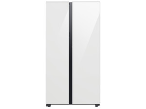 Bespoke Side-by-Side 28 cu. ft. Refrigerator with Beverage Center™ in White Glass Bespoke Side-by-Side 28 cu. ft. Refrigerator with Beverage Center™ in White Glass
