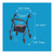 LOT OF 50 Carex Steel Rollator Transport Walker with Padded Seat, 6" Wheels & Storage Pouch, 350 lb LOT OF 50 Carex Steel Rollator Transport Walker with Padded Seat, 6" Wheels & Storage Pouch, 350 lb