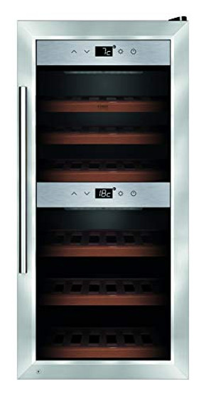 *Open Box* Caso Design WineSafe 24-Bottle, 10719 Dual-Zone Wine Cellar, Stainless