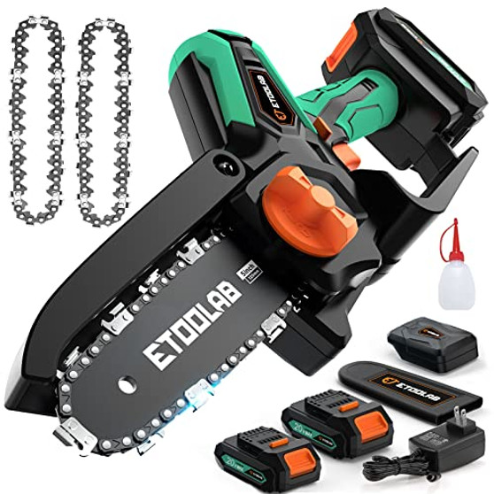 ETOOLAB 20V Electric Mini Chain Saw (2 Batteries & 2 Chains)