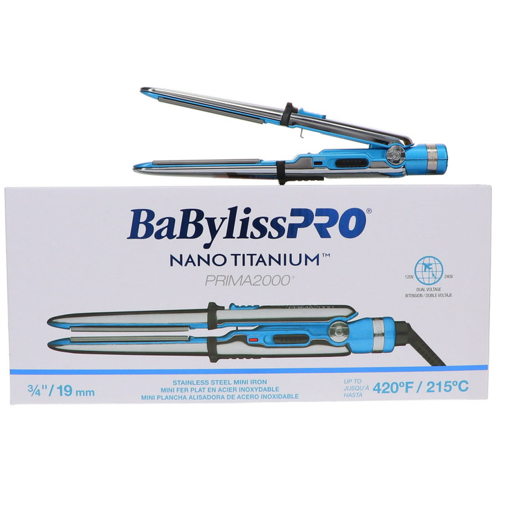 BaBylissPRO Nano Prima2000 3/4" Stainless Steel Mini Iron