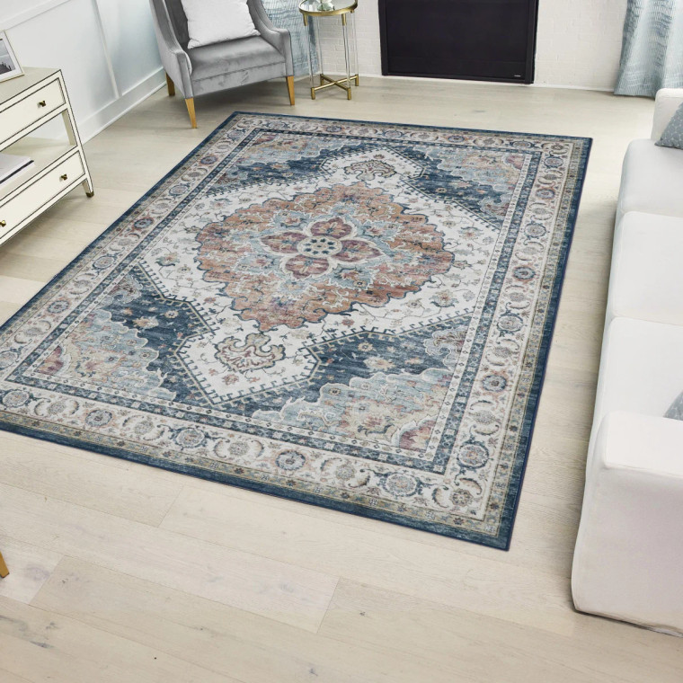 Wyatt & Ash Washable Indoor Area Rug, Geraldine 5X7