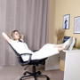 Ergonomic  Home Office Computer Chair Lumbar Support Adjustable Headrest Mesh High Back(Black)
