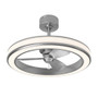 Artika Edwin 25"" LED Chandelier Ceiling Fan, Silver