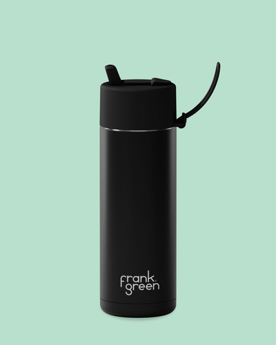 Ceramic Reusable Bottle (Straw) 20oz / 595ml Midnight