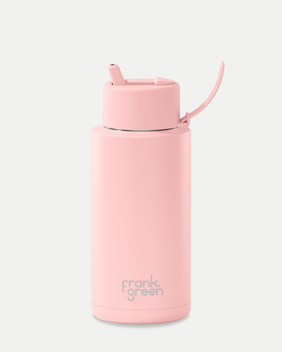 Ceramic Reusable Bottle (Straw) 34oz / 1lt Blushed