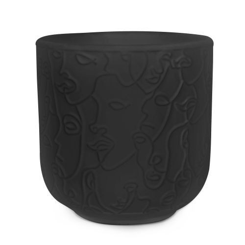 Hera Cover Pot 15cm Black