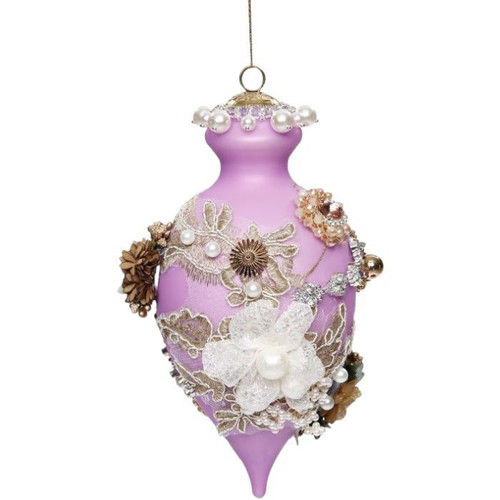 Ornament - King's Jewels Finial 8" Purple Ornament - King's Jewels Finial 8" Purple