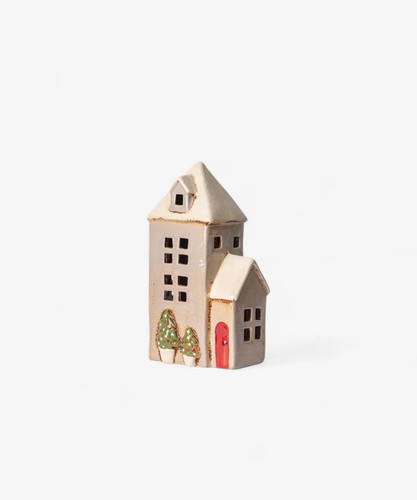 Alsace Tea Light Parish Christmas Small Stone