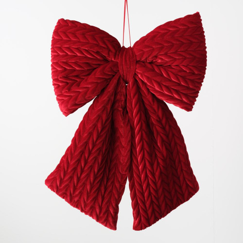 Bow Hanging 59cm Red