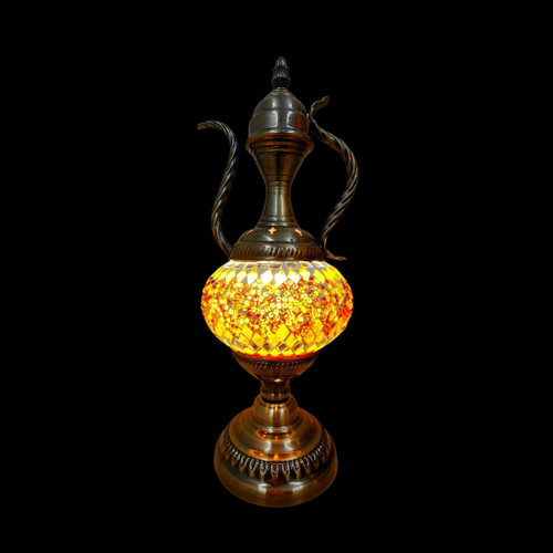 Lamp - Glass Mosaic Teapot 37x13cm 13138